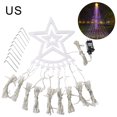 thumbnail image 4 of Star Light String Yard IP65 Afile Cascada Decoración LED Lámpara LED DIY Indoor Hogar Night Lighting Para Decoración de Fiesta Colorido EE. UU. tholdsy HA011618-08B, 4 of 7