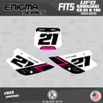 thumbnail image 4 of Kalair GFX Graphics Kit for Kawasaki KX100 UFO RESTYLE (2001-2013) Enigma Series, 4 of 5