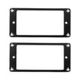 2Pcs Electric Guitar Pickup Ring Metal Flat Mounting Frame Musical