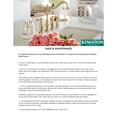 thumbnail image 4 of Gourmetier LS850CTLMBBB Continental Single-Handle Deck-Mount Pre-Rinse Kitchen Faucet with Pot Filler, Matte Black/Brushed Brass, 4 of 4