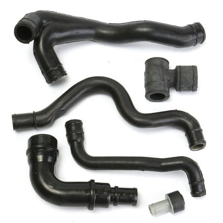 6pcs Engine Crankcase Breather Hose Kit For VW Jetta Golf MK4 1.8T AWW AWP