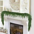 thumbnail image 5 of 9FT Thick Christmas Garland with 240 Cedar Branches, Real Touch Green Cedar Garland for Christmas Decorations, Artificial Greenery Garland for Table, Mantle, Wall, Indoor, Outdoor Holiday Decor, 5 of 18