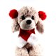 thumbnail image 4 of 2 piezas de ropa navideña para mascotas, capa, sombrero, bufanda, disfraz divertido para mascotas, ropa para cachorros, talla M (rojo), 4 of 5