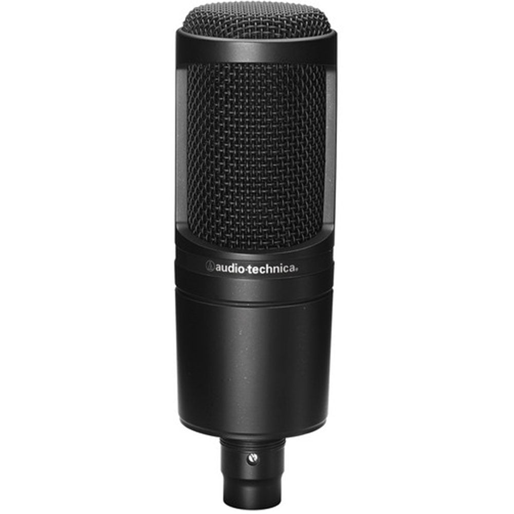 Audio-Technica AT2020 Cardioid Condenser Microphone with MBA38 Microphone Boom Arm and SHM-SCM1 Suspension Shockmount