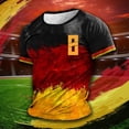 thumbnail image 2 of Playeras Basicas Algodon Hombre Camiseta Con Estampado Digital 2D Para Hombre, Camisa De Manga Corta Con Solapa Superior, 2 of 6
