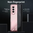 thumbnail image 6 of MonsDirect for 7.6 inch Samsung Galaxy Z Fold 4 5G 2022 Case, Clear Plating Frame Hard PC Back Shell With Screen Protector, Slim Anti-Drop Free Folding Hinge Protection for Galaxy Z Fold 4, Pink, 6 of 7