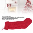 thumbnail image 3 of Knitted Stocking Soft Cable Knit Xmas Stocking Modern Design Aesthetics Warm Blessings Classic Decorations, 3 of 7