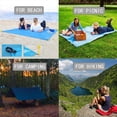 thumbnail image 6 of Beach Blanket,Beach Mats Environmentally Friendly Material Waterproof Camping Outdoor Supplies Portable Moisture-proof Floor Mats 55''×78'', 6 of 15