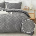 thumbnail image 1 of Duvet Cover Set Twin, Tufted Twin Comforter Cover Set, Boho Embroidery Bedding, 1 of 7