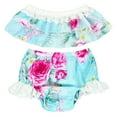 thumbnail image 3 of stylesilove Baby Girls 2 Pcs Summer Cute Off-Shoulder Tank Top Shorts Sunsuit, 3 of 4