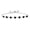 Black||Black, variant on 925 Sterling Silver Black Diamond Infinity Links Bracelet for Women (2.59 Cttw, Round 4.5MM, Fully Adjustable up to 9 inch)