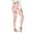 Pink, variant on Lilgiuy Women's Casual Printed Yoga Pants High Waist Loose Straight Long Pants for Hunting Skiing