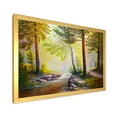 thumbnail image 2 of Designart 'Afternoon Light Through The Forest Trees' Traditional Framed Art Print, 2 of 4