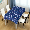 thumbnail image 6 of Coolnut Rectangle Table Cloth Shining Star Tablecloth Waterproof Anti-Shrink Soft and Wrinkle Resistant Decorative Fabric Table Cover for Outdoor Picnic/Kitchen Dining 60x90In, 6 of 7