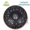 thumbnail image 4 of Handpan Drum Sets Classic Black 22inch Handmade 12notes Handpan for Professional Performance, 4 of 6