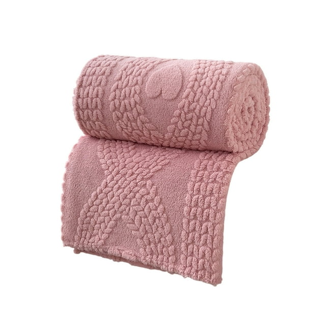 Mantas Suaves Y Tira Doble Capa Raschel Manta 100x70cm, Mantas Gruesas para Invierno para la Cama Sofá Azul Rosa Blanco Marrón Púrpura Gris Verde