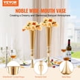 thumbnail image 3 of STAWAY 2 Pcs 22.05 Pouces Vases de Mariage Trompette Dorée - Centres de Table en Métal Élégants, Parfaits pour Événements, Restaurants et Maison, 3 of 9