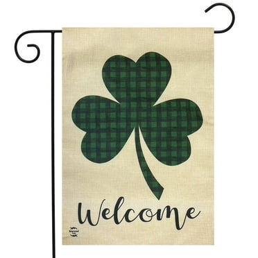 Briarwood Lane Welcome Shamrock St. Patrick's Day Burlap Garden Flag