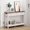 White-03, variant on Pusnapku 47" Console Table, Fluted Foyer Table with Charging Station, Wood Behind Couch Table with 3 Drawers, Storage Shelf, for Living Room, Hallway