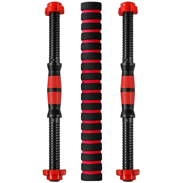 Ensemble d'Haltères et de Barre, Barres d'Haltères Filetées pour Musculation, Connecteur de Barre d'Extension