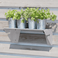 thumbnail image 3 of Galvanized Planting Cups Set of 5, 3 of 3