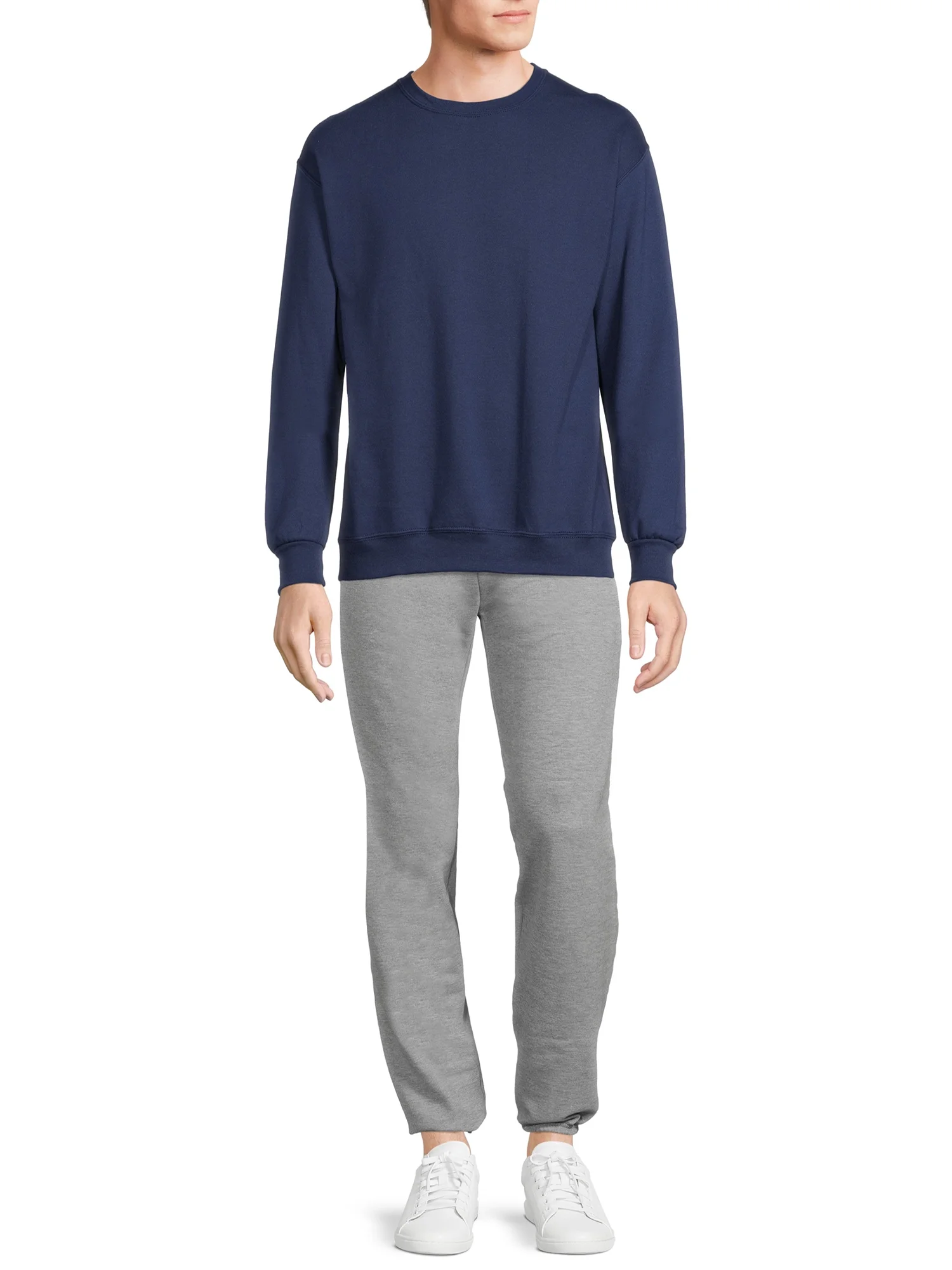 Athletic Works Men's Fleece Crewneck Sweatshirt, Sizes S-4XL