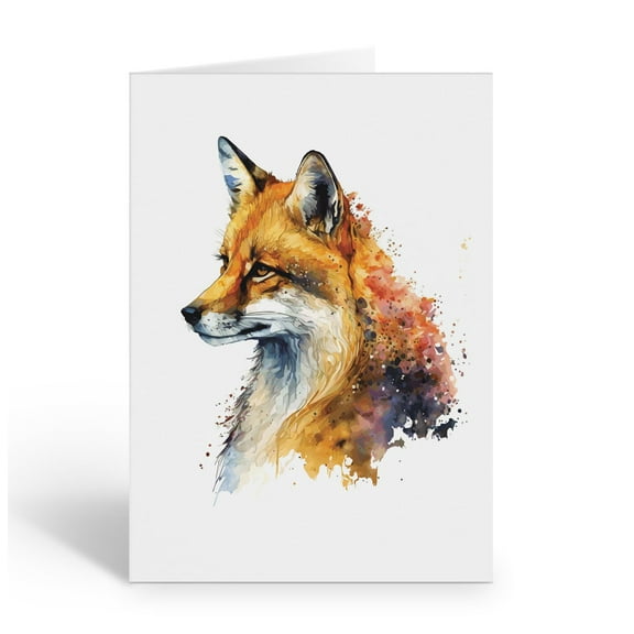 Stonehouse Collection | Fox Themed Wild Life Note Card Set | Animal Thank You Ca