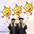 thumbnail image 2 of PMU Congrats Grad Smiley Party Guy Balloon, Graduation Decoration Mylar Balloons, (1/Pkg) Pkg/25, 2 of 6