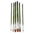 thumbnail image 3 of 6pcs Gouache Brush Faux Weasel Hair Birch Handle Paint Brushes Set for Beginners Children, 3 of 11