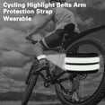 thumbnail image 1 of 1 Pair Cycling Wristbands Reflective Strips Portable Extra Wide Stretchable Hand Leg Strap Riding Safety High Elastic Outdoor Sport Night Running Safety Armband Cycling Accessories, 1 of 7