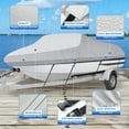 thumbnail image 6 of Boat Cover 17-19FT, 800D Heavy Duty Waterproof V-Hull Boat Cover with Straps & Storage Bag, All-Weather Winter Boat Cover for Fishing Boat, Runabout, and Bass Boat Accessories, 6 of 8