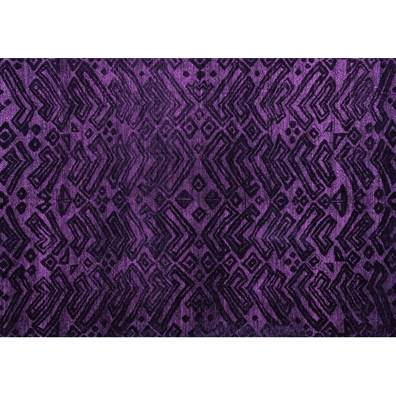Ahgly Company Indoor Rectangle Abstract Pink Modern Area Rugs, 2' x 3'