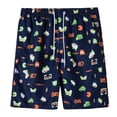 thumbnail image 1 of TIHLMK Men's Drawstring Print Beach Shorts Holiday Style Beach Shorts, 1 of 7