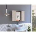 thumbnail image 1 of TUHOME Furniture Armoire à Pharmacie Artemisa avec Miroir et Six Tablettes de Rangement Internes, Gris, 1 of 7