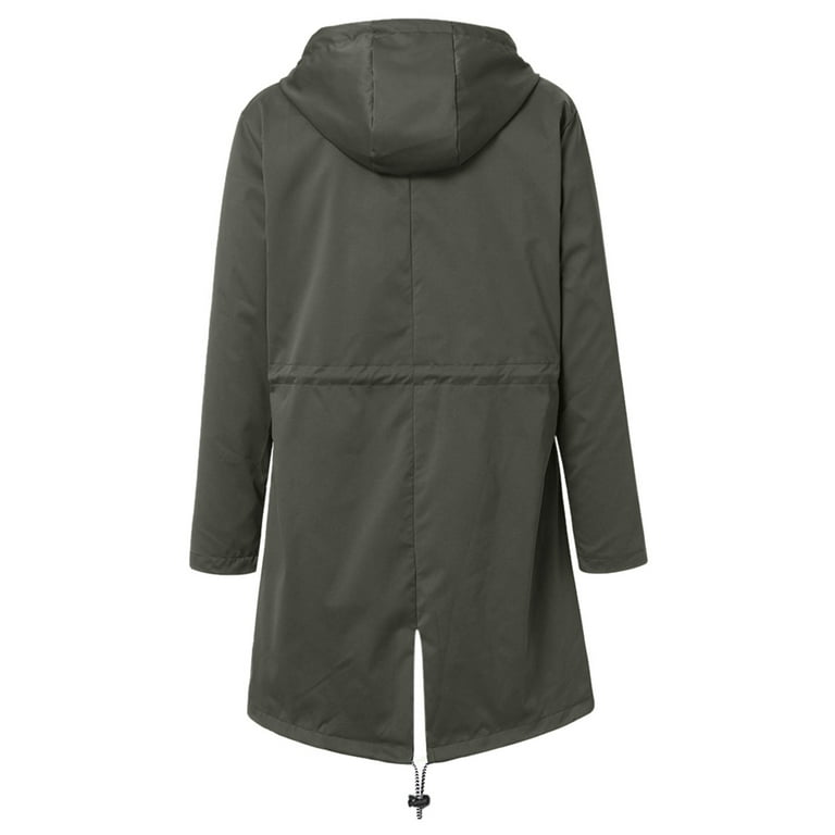 Womens Fashion Rain Jacket Rain Jacket Women Half Zip with Hood