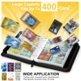 thumbnail image 4 of Carpeta para tarjetas coleccionables YunMor de 400 bolsillos con 50 fundas, 4 of 6