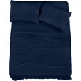 thumbnail image 1 of King Bed Sheet Set Piece Bedding Soft Brushed Microfiber Fabric Shrinkage & Fade Easy Care (), 1 of 7