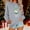 Gray, variant on Women Christmas Print Sweatshirt Casual Christmas T Shirts Top Green L