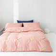 thumbnail image 4 of Cute Cartoon Pattern Print Cotton Bedding Set Quilt Cover Set with Pillowcase (King Size), 4 of 8