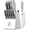 White, variant on imarku Knife Set,15 PCS Kitchen Knife Set With Block, Premium HC Stainless Steel Knife Block Set With Built-in Sharpener, Kitchen Knives With Ergonomic Handle, Mothers Day Gifts, Blac
