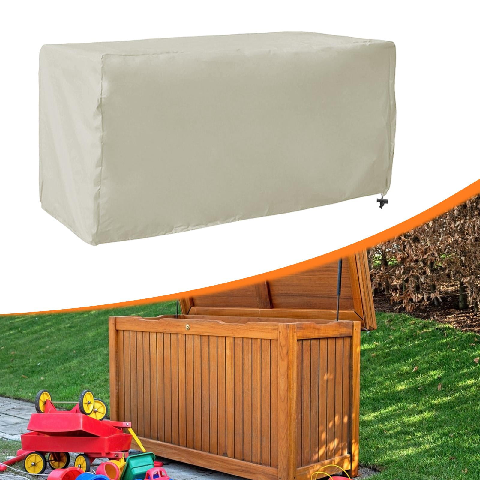 Deck Box Cover Storage Box Covers Outdoor Storage Bench Cover Waterproof Oxford Cloth for Patio Furniture