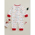 thumbnail image 6 of Suealasg Baby Girls Boys Christmas Clothes Gingerbread Man/Light String Print Long Sleeve Rompers Bodysuits Jumpsuits, 6 of 9