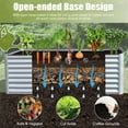 thumbnail image 6 of Domi Galvanized Raised Garden Bed ,Large Metal Planter Box for Growing Vegetables, Fruits, and Flowers Outdoors, Silver Design, 8x4x2ft, 6 of 8
