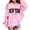 Pink, variant on Tiijoy Girls Casual Hoodie New York Letter Print Pullover Hooded Sweatshirt, Sizes 3-4T