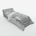 thumbnail image 2 of Ambesonne Animal Bedding Set 3 Pcs, Fantasy Unicorn, Twin XL, Black White, 2 of 2