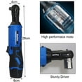 thumbnail image 7 of Dayplus 12V Electric Ratchet Wrench, 3/8" Square Drive, 40Nm Torque, 0-230 RPM, 7 of 7