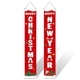 thumbnail image 3 of Navidad colgando banners porche signos vertical cumpleaños exterior decoración casa ventana de ventana fuera de la puerta 16614 2 piezas Speravity HA010123-01B, 3 of 6