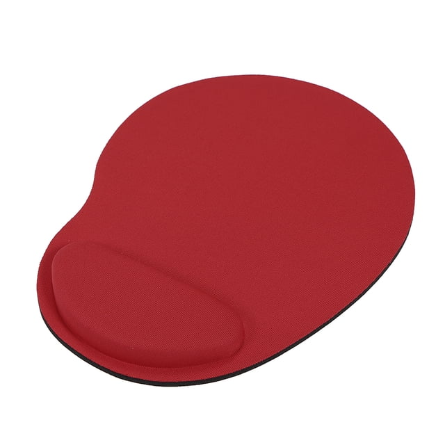 Ergonomic Wrist Rest Support Pad - Soft, Durable, Smooth Surface for PC/Laptop - Sweat-Resistant, Easy to Clean - Red Color - Ideal for Gaming & Office Use