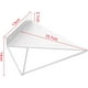 thumbnail image 5 of 2 soportes para estantes de 17,5 x 16 x 16 cm, resistentes, triangulares, de 90 grados, flotantes, para montaje en pared., 5 of 5