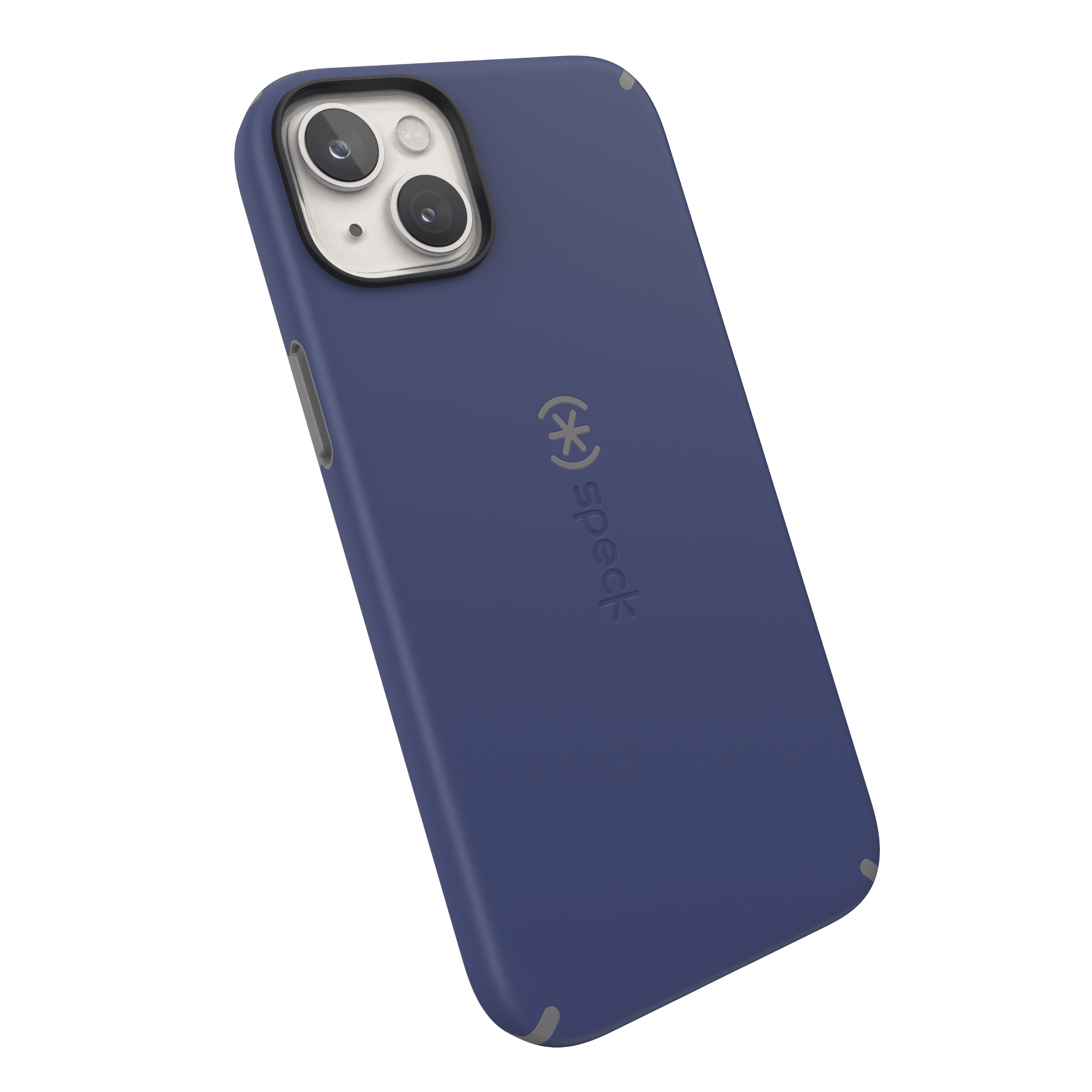 Speck CandyShell Case Slim for iPhone 14 Plus, Prussian Blue/Cloudy Grey